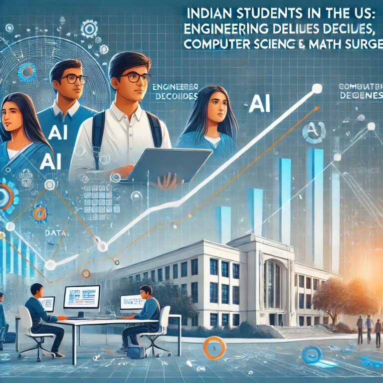 Indian Students in the US: Engineering Enrollment Declines as Math & Computer Science Surge